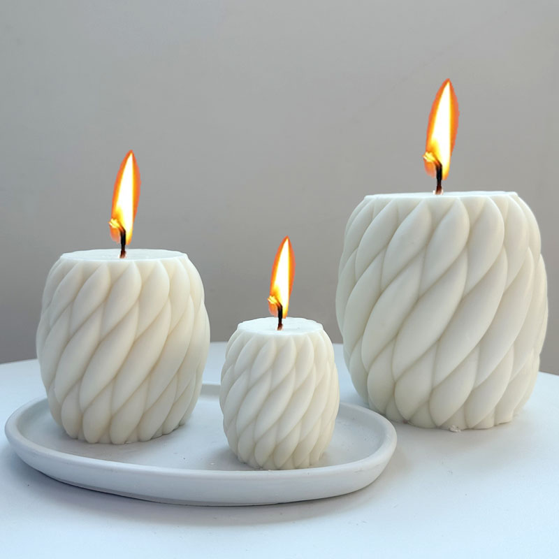 Soap Making Scents - 3D หมุน Raindrops ซิลิโคนเทียนแม่พิมพ์ DIY ศิลปะบทคัดย่อหัตถกรรมเทียนหอมสบู่แม่พิมพ์ทําปูนปลาสเตอร์เรซินแม่พิมพ์หล่อ