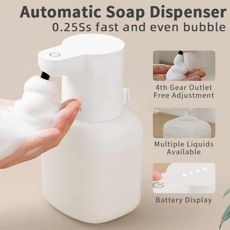 Soap Making Lab - ใหม่ติดผนังเครื่องจ่ายสบู่อัตโนมัติโฟมสมาร์ทเครื่องซักผ้า 500ml Liquid ชาร์จห้องน้ํา Induction Sensor
