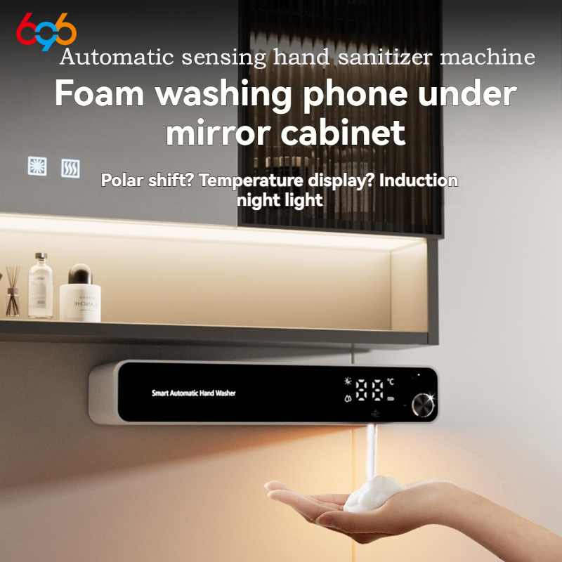 Soap Making Lab - เครื่องล้างมืออัตโนมัติแบบเหนี่ยวนำพร้อมไฟกลางคืน ดีไซน์ปุ่มกดที่กะทัดรัดกว่ารุ่นเดิม เหมาะสำหรับทุกคนในครอบครัว ชาร์จด้วย USB