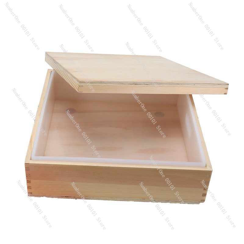 Soap Making Ins - แม่พิมพ์ซิลิโคนเรซิ่นคริสตัลอีพ็อกซี่ขนาดใหญ่ 8 กก. 31x31 ซม. รูปทรงสี่เหลี่ยม