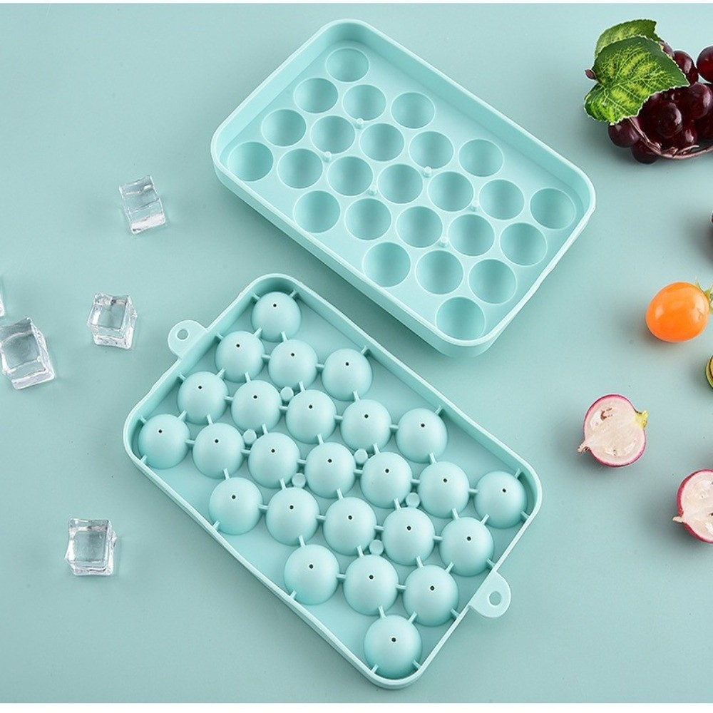 Soap Making Organic - แม่พิมพ์ซิลิโคนรูปองุ่น 25 ช่อง รูปทรงกลม สำหรับทำสบู่แฮนด์เมด แม่พิมพ์น้ำแข็งแบบยืดหยุ่น
