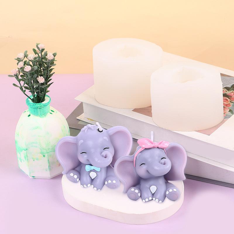 แม่พิมพ์เทียนซิลิโคนรูปช้าง 3  - Soap Making Organic บทวิจารณ์และราคา