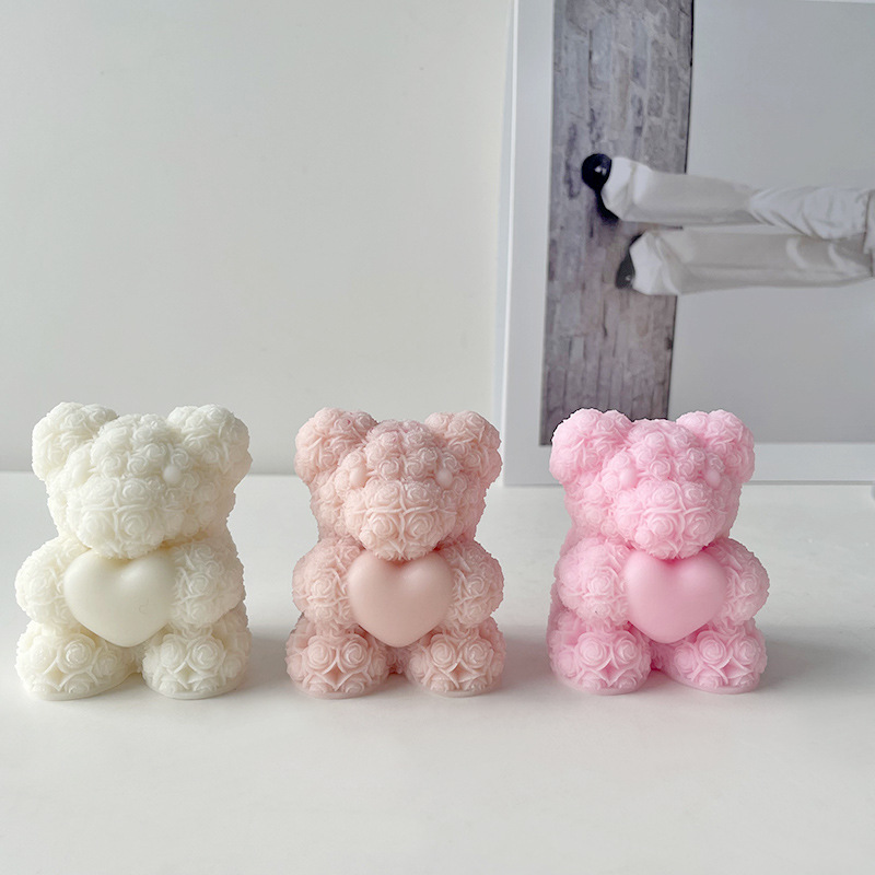 วันวาเลนไทน์ Love Rose หมี 3D  - Soap Making Scents บทวิจารณ์และราคา