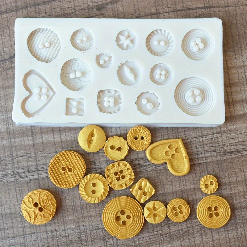แม่พิมพ์ซิลิโคนรูปทรงกระดุม แม - Soap Making Organic บทวิจารณ์และราคา