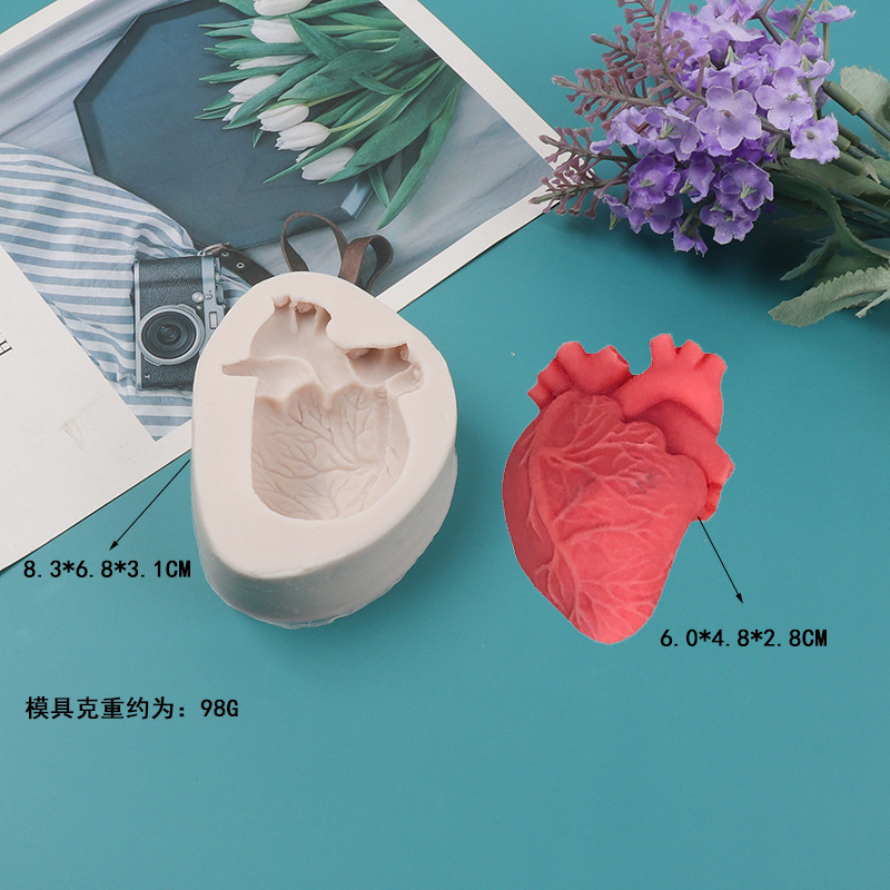 แม่พิมพ์เทียนซิลิโคนรูปหัวใจ D - Soap Making Diy Kit บทวิจารณ์และราคา