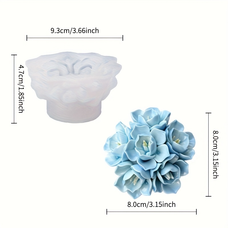 แม่พิมพ์ซิลิโคนเทียนดอกไฮเดรนเ - Soap Making Ins บทวิจารณ์และราคา
