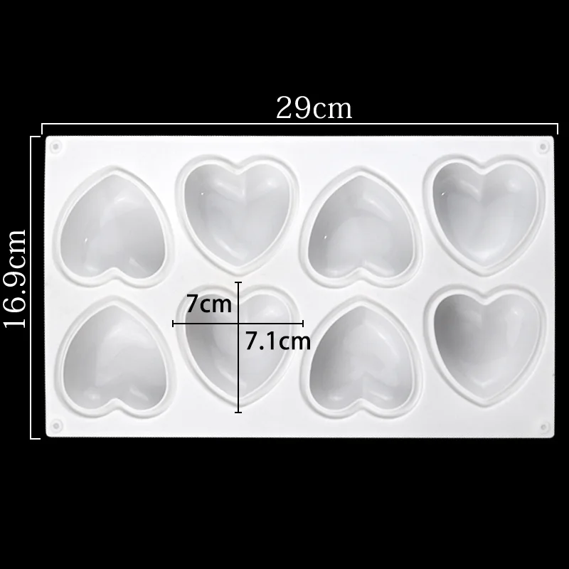 Love Heart ซิลิโคนสบู่แม่พิมพ์ - Soap Making Utensils บทวิจารณ์และราคา