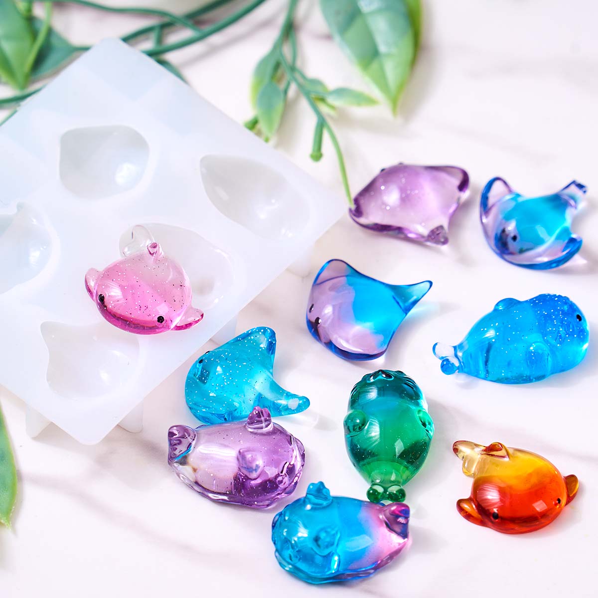 แม่พิมพ์ซิลิโคนรูปปลากระเบน 3  - Soap Making Organic บทวิจารณ์และราคา