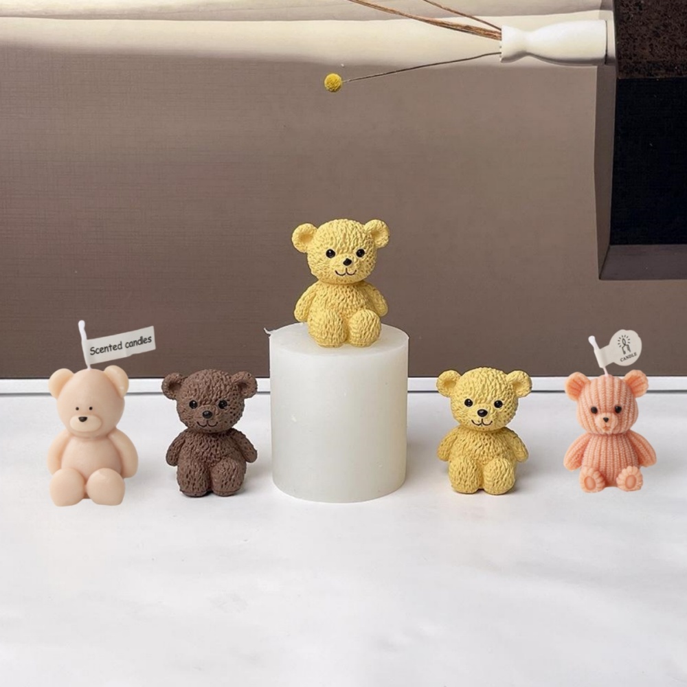 3D น่ารักหมีเทียนทําแม่พิมพ์ M - Soap Making Scents บทวิจารณ์และราคา