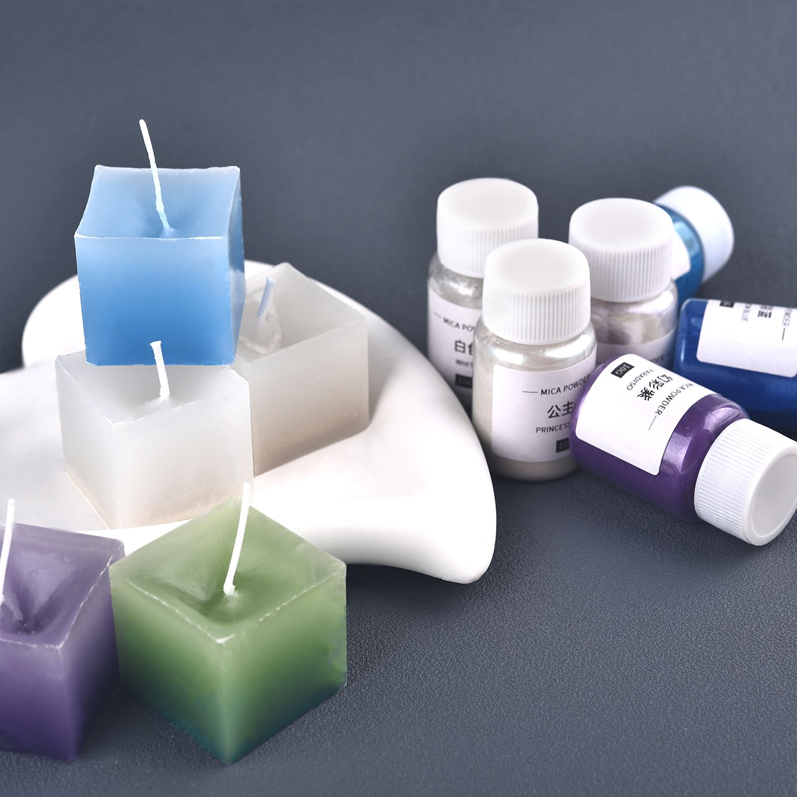 10กรัมผงสีประกายมุกผงเรซินสีย้ - Soap Making Ins บทวิจารณ์และราคา