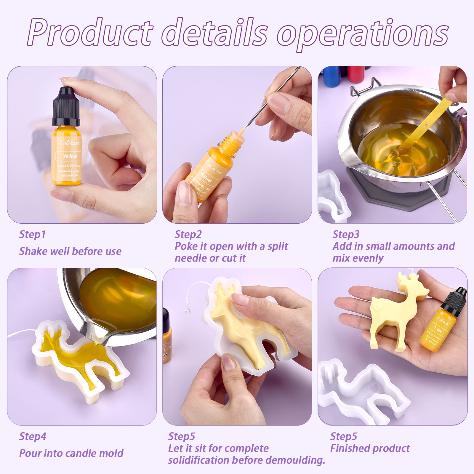 เทียนสีย้อมชุดของเหลวสีPigment - Soap Making Diy Kit บทวิจารณ์และราคา